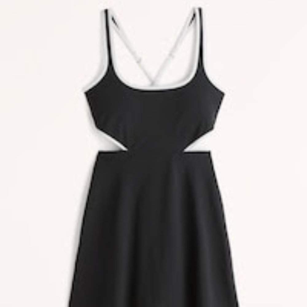 A&F Side Cutout Traveler Mini Dress